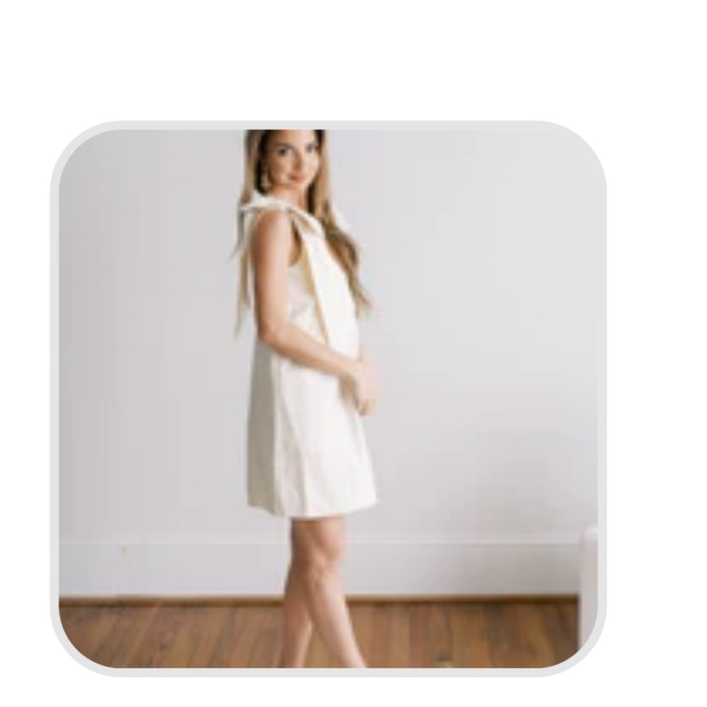 Bow Sleeve shift dress